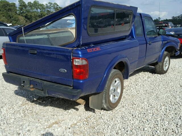 1FTYR14U85PA78701 - 2005 FORD RANGER SUP BLUE photo 4