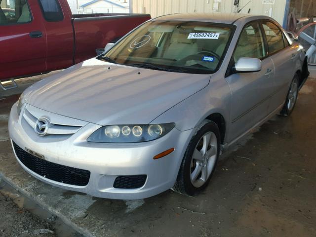 1YVHP80C185M03582 - 2008 MAZDA 6 SILVER photo 2