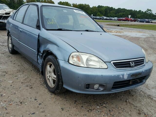 2HGEJ6613YH533524 - 2000 HONDA CIVIC BASE TEAL photo 1