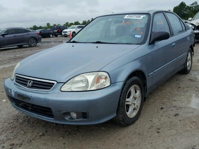 2HGEJ6613YH533524 - 2000 HONDA CIVIC BASE TEAL photo 2