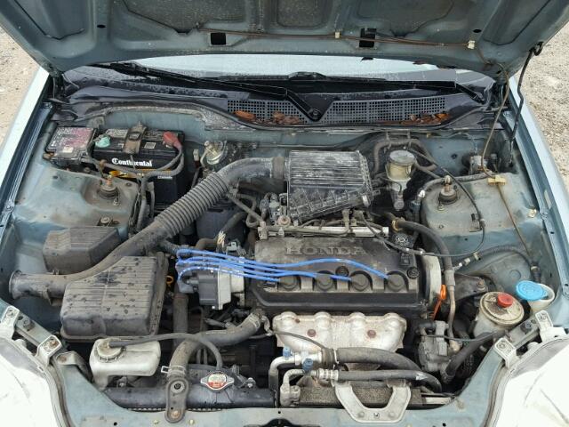 2HGEJ6613YH533524 - 2000 HONDA CIVIC BASE TEAL photo 7