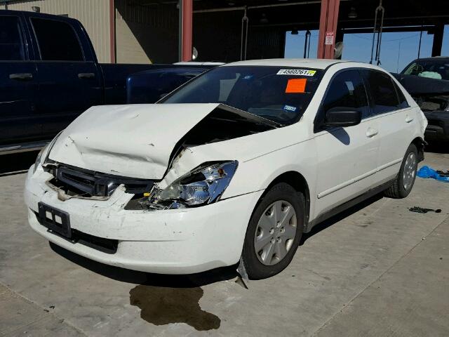 3HGCM56374G708359 - 2004 HONDA ACCORD LX WHITE photo 2