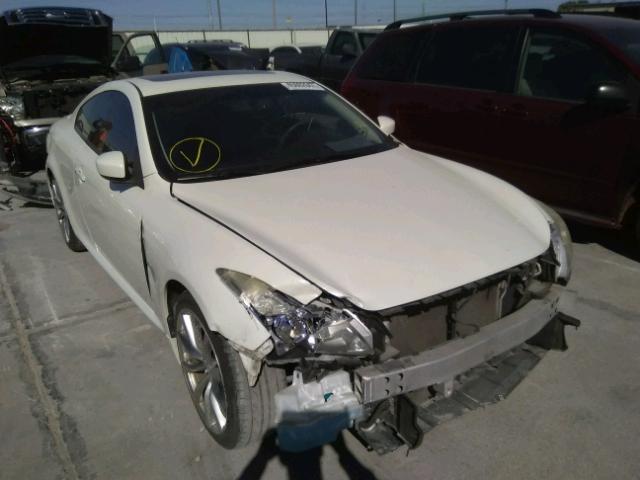 JNKCV64E58M103683 - 2008 INFINITI G37 BASE WHITE photo 1