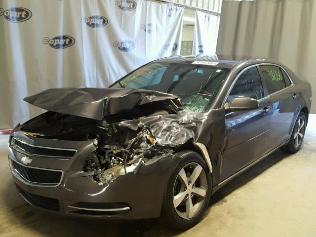 1G1ZC5EU9BF291338 - 2011 CHEVROLET MALIBU 1LT GRAY photo 2