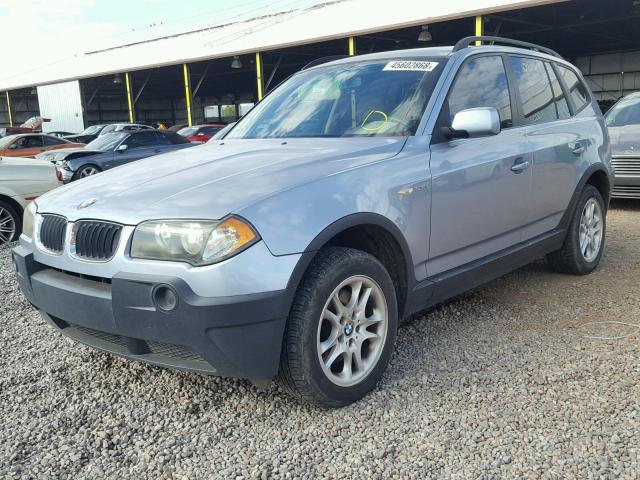 WBXPA73465WC51005 - 2005 BMW X3 2.5I BLUE photo 2