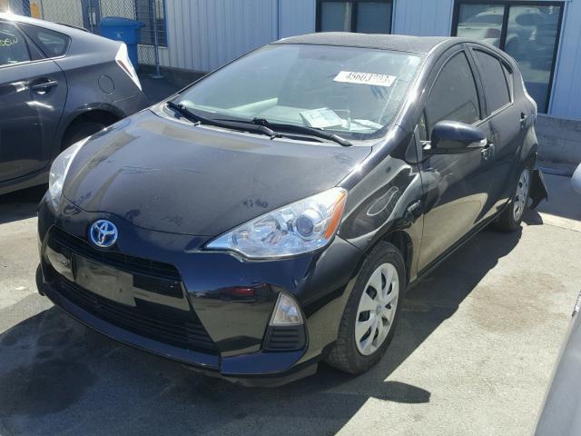 JTDKDTB35C1020104 - 2012 TOYOTA PRIUS C BLACK photo 2