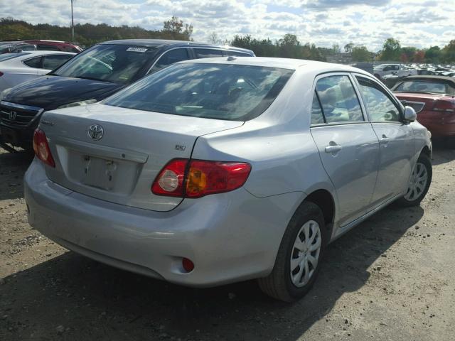 2T1BU4EE9AC230457 - 2010 TOYOTA COROLLA BA SILVER photo 4