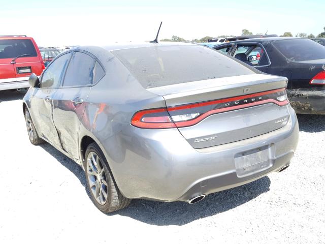 1C3CDFBA8DD104295 - 2013 DODGE DART SXT GRAY photo 3