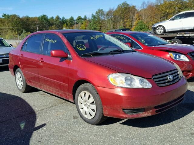 2T1BR32E14C245071 - 2004 TOYOTA COROLLA CE RED photo 1