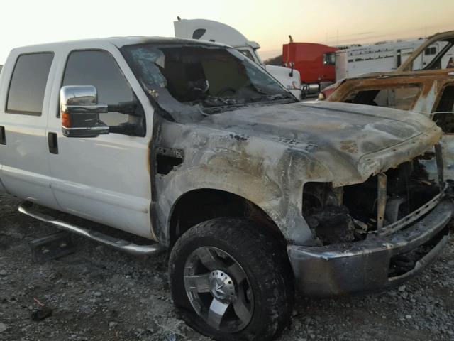 1FTSW21578EA20547 - 2008 FORD F250 SUPER WHITE photo 9