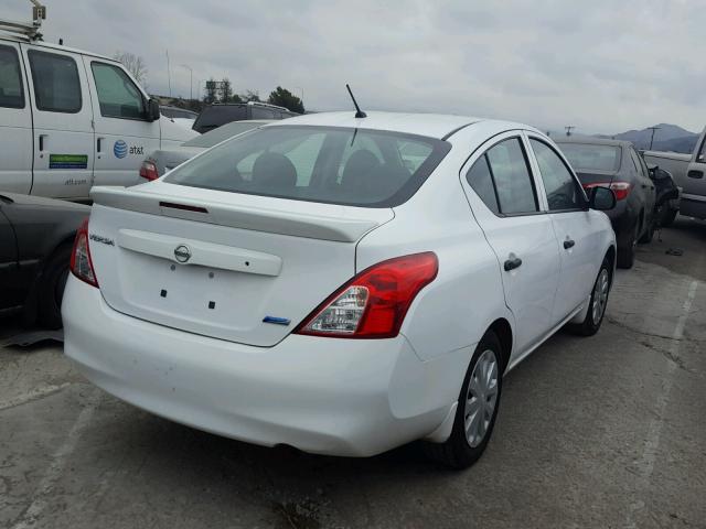 3N1CN7AP9EL861516 - 2014 NISSAN VERSA WHITE photo 4