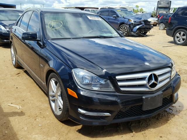 WDDGF4HB8CR205095 - 2012 MERCEDES-BENZ C 250 BLACK photo 1