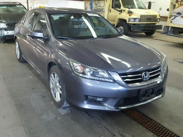 1HGCR3F80FA002904 - 2015 HONDA ACCORD EXL GRAY photo 1