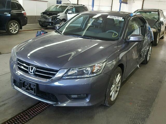 1HGCR3F80FA002904 - 2015 HONDA ACCORD EXL GRAY photo 2