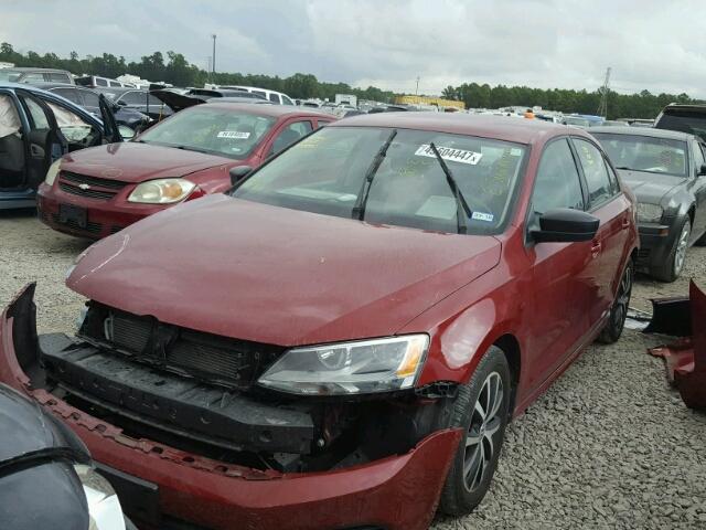 3VWD67AJ3GM278900 - 2016 VOLKSWAGEN JETTA SE RED photo 2