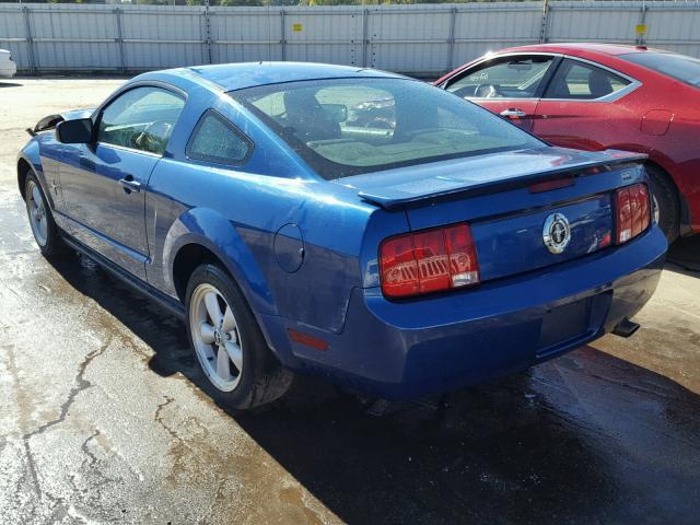 1ZVFT80N375231755 - 2007 FORD MUSTANG BLUE photo 3