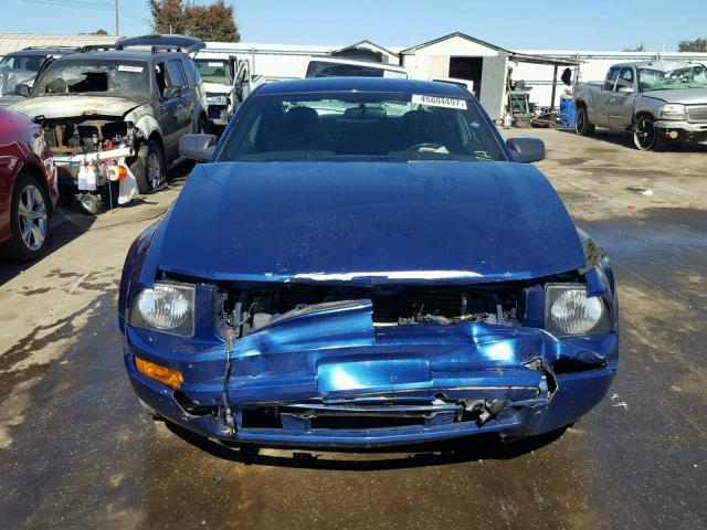 1ZVFT80N375231755 - 2007 FORD MUSTANG BLUE photo 9