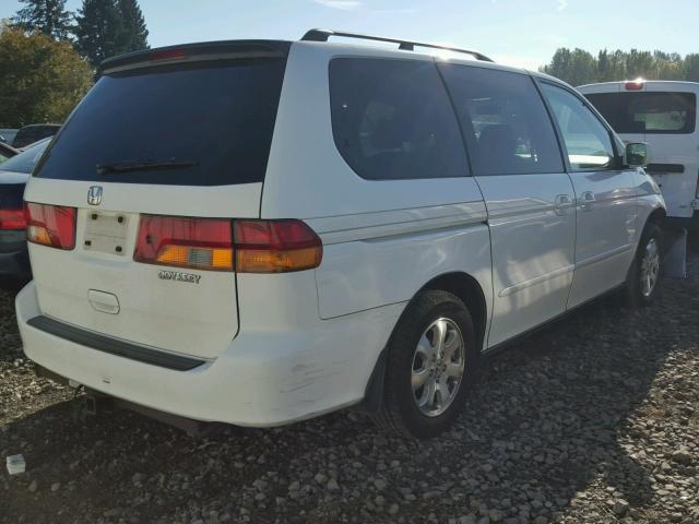 5FNRL189X2B023863 - 2002 HONDA ODYSSEY EX WHITE photo 4