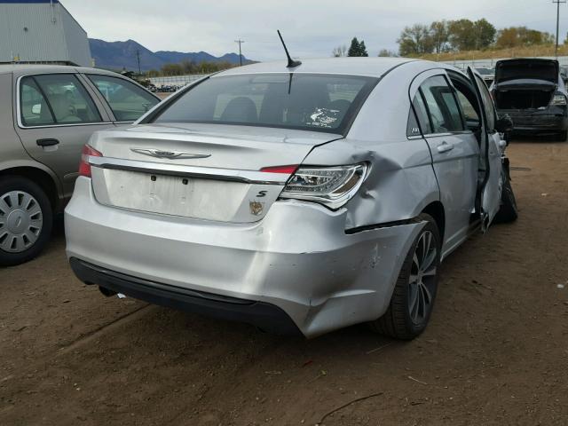 1C3CCBHG2CN187755 - 2012 CHRYSLER 200 S SILVER photo 4