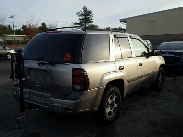 1GNDT13S932163497 - 2003 CHEVROLET TRAILBLAZE GRAY photo 4