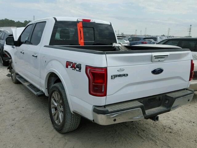 1FTEW1EG1GKE42333 - 2016 FORD F150 SUPER WHITE photo 3