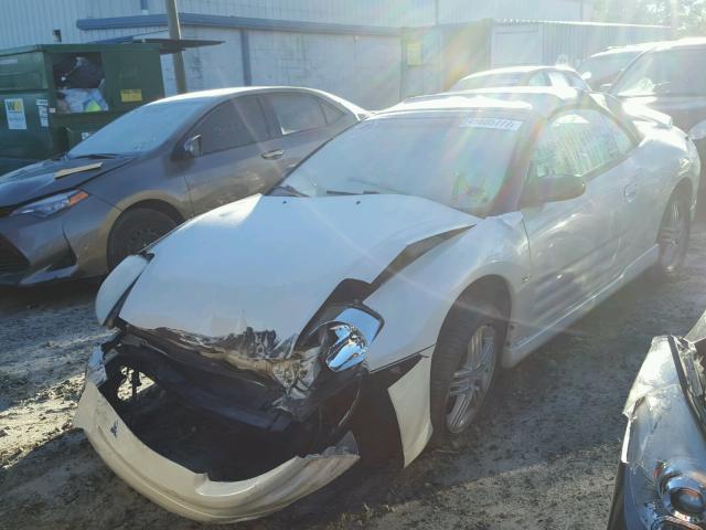 4A3AE55H74E041023 - 2004 MITSUBISHI ECLIPSE SP WHITE photo 2