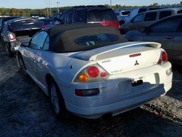 4A3AE55H74E041023 - 2004 MITSUBISHI ECLIPSE SP WHITE photo 3