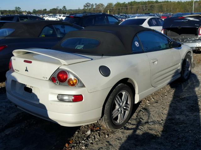 4A3AE55H74E041023 - 2004 MITSUBISHI ECLIPSE SP WHITE photo 4