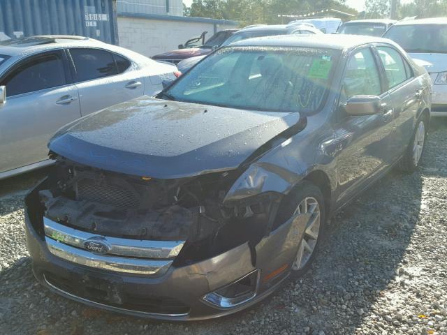 3FAHP0JG5CR156815 - 2012 FORD FUSION SEL GRAY photo 2