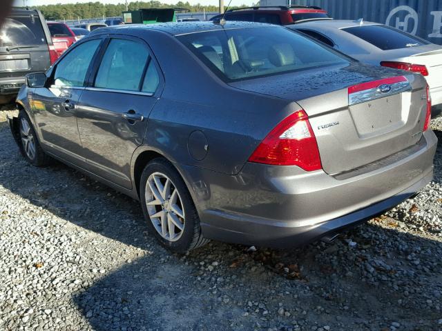 3FAHP0JG5CR156815 - 2012 FORD FUSION SEL GRAY photo 3