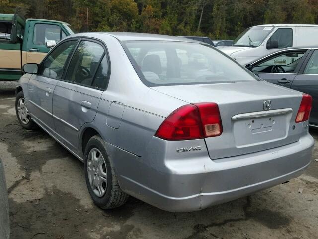 2HGES16562H575244 - 2002 HONDA CIVIC SILVER photo 3