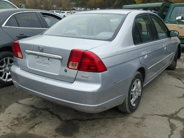 2HGES16562H575244 - 2002 HONDA CIVIC SILVER photo 4