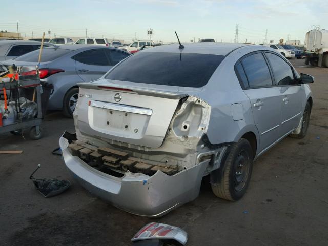 3N1AB6AP4BL629105 - 2011 NISSAN SENTRA 2.0 SILVER photo 4