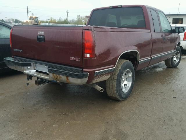 1GTEC19W8WE511901 - 1998 GMC 1500 MAROON photo 4