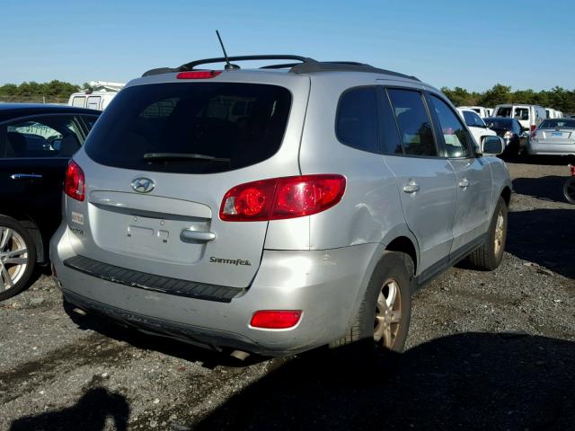 5NMSG13D28H158229 - 2008 HYUNDAI SANTA FE G SILVER photo 4