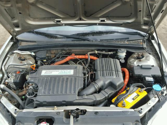 JHMES96695S013596 - 2005 HONDA CIVIC HYBR TAN photo 7