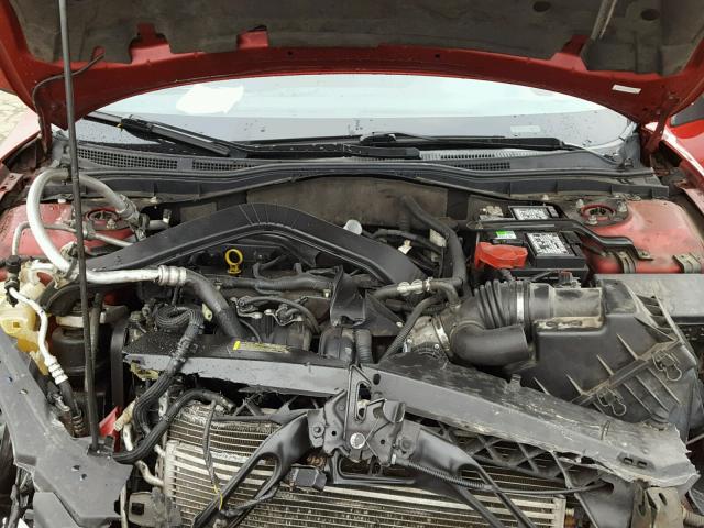 3FAHP07Z87R148013 - 2007 FORD FUSION RED photo 7