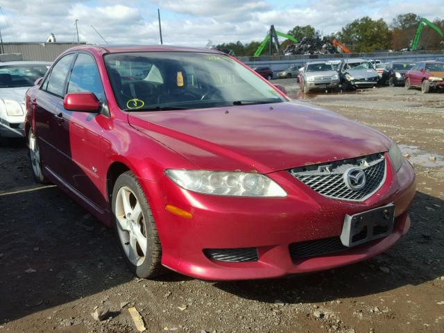 1YVHP80D345N79357 - 2004 MAZDA 6 RED photo 1