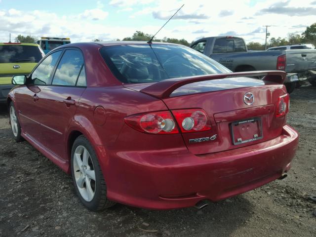 1YVHP80D345N79357 - 2004 MAZDA 6 RED photo 3