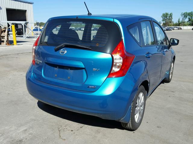 3N1CE2CP4FL431765 - 2015 NISSAN VERSA NOTE BLUE photo 4