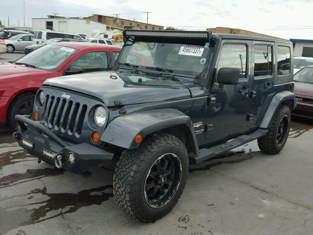 1J4GB59177L125081 - 2007 JEEP WRANGLER S GRAY photo 2