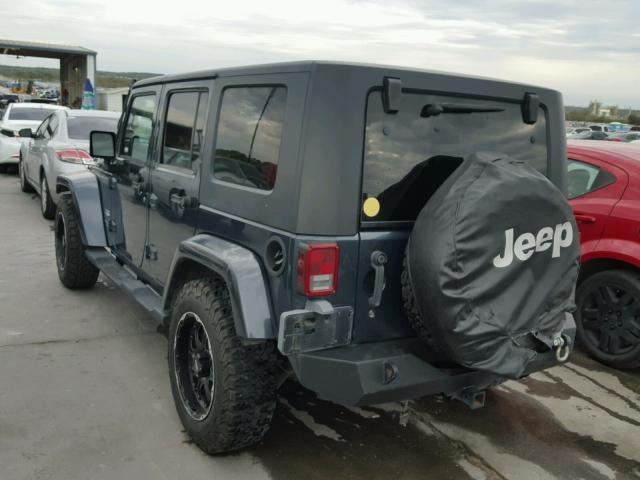 1J4GB59177L125081 - 2007 JEEP WRANGLER S GRAY photo 3