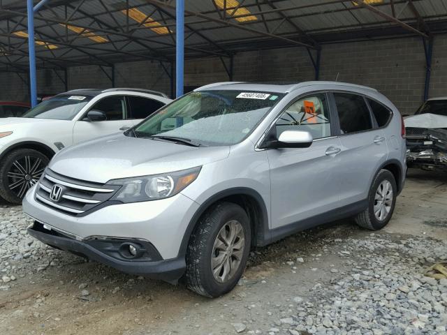 2HKRM3H78DH506747 - 2013 HONDA CR-V EXL SILVER photo 2