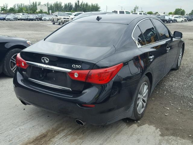 JN1BV7AR2EM684584 - 2014 INFINITI Q50 BASE BLACK photo 4