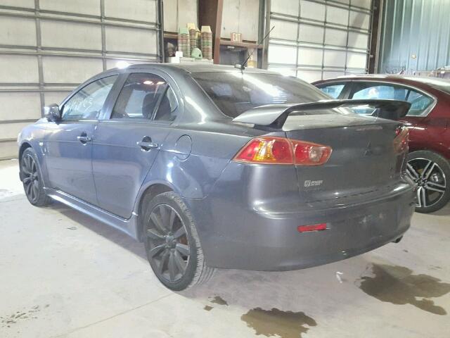 JA3AU86W29U000833 - 2009 MITSUBISHI LANCER GTS GRAY photo 3