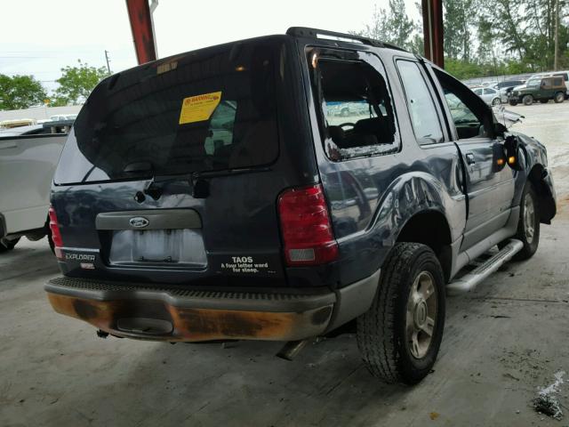 1FMYU60E32UB20324 - 2002 FORD EXPLORER S BLUE photo 4