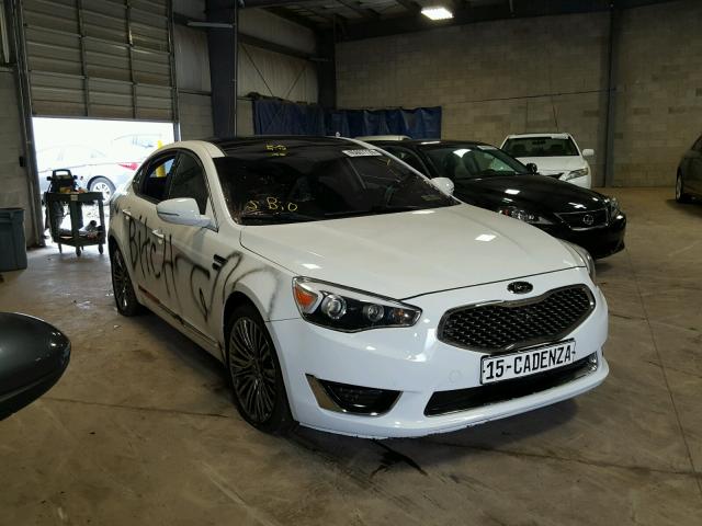 KNALN4D70F5194289 - 2015 KIA CADENZA PR WHITE photo 1