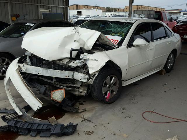 2G1WC57M091161580 - 2009 CHEVROLET IMPALA 2LT WHITE photo 2