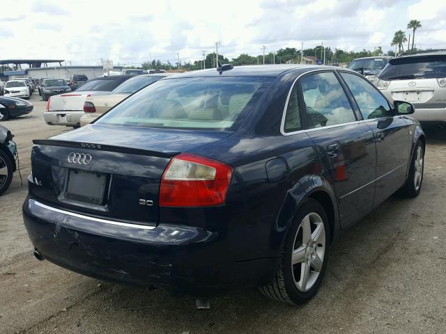 WAUJT68E85A123610 - 2005 AUDI A4 3.0 BLUE photo 4