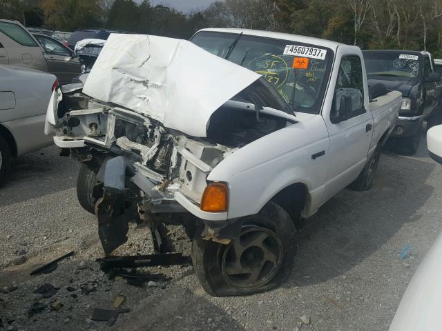 1FTYR10D95PA57023 - 2005 FORD RANGER WHITE photo 2